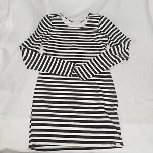 Billabong The Everyday dress long sleeve Large stripes black white